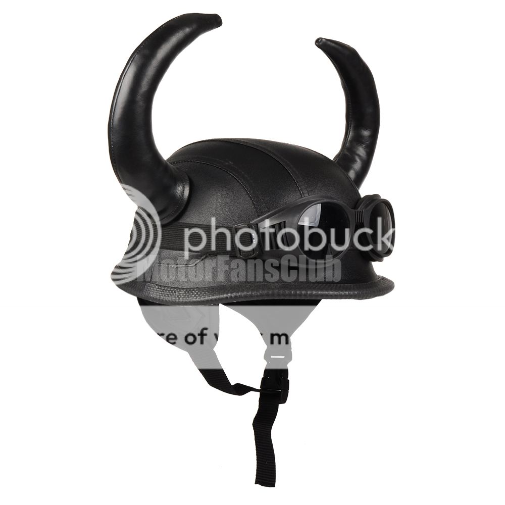 New Vikings Style Motorcycle Helmet Horns Street Cosplay Vintage With